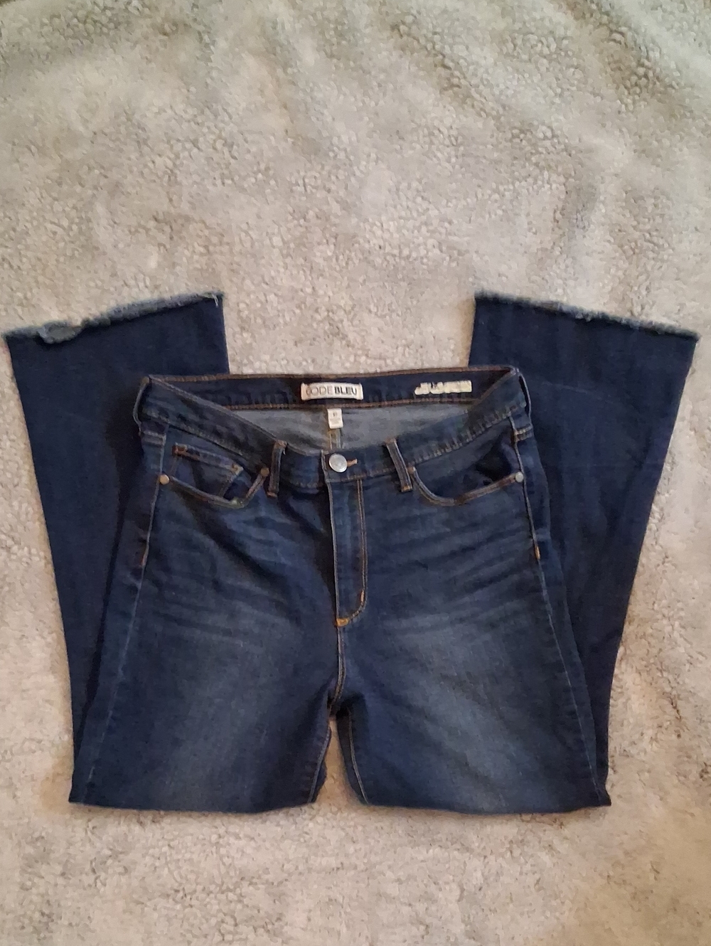 Code Bleu Dark Blue Flare Jeans